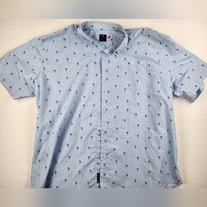 Flamingos 4XL Visive Hawaiian Button Down Shirt